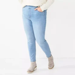 Plus Size Sonoma Goods For Life® Comfortable Favorite Mid-Rise Jeggings -Outlet Clothiza Store 4916239 Francisco