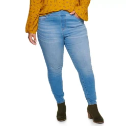 Plus Size Sonoma Goods For Life® Comfortable Favorite Mid-Rise Jeggings -Outlet Clothiza Store 4916239 Mariano