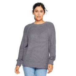 Women's Sonoma Goods For Life® All Over Stitch Crewneck Sweater -Outlet Clothiza Store 4923526 Mauve