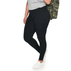 Plus Size Sonoma Goods For Life® Midrise Leggings -Outlet Clothiza Store 4966829 Black