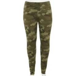 Plus Size Sonoma Goods For Life® Midrise Leggings -Outlet Clothiza Store 4966829 Green Camo