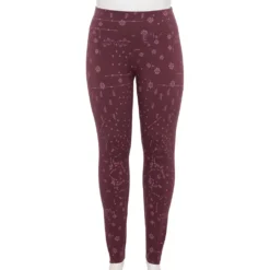 Plus Size Sonoma Goods For Life® Midrise Leggings -Outlet Clothiza Store 4966829 Plum Geo Floral