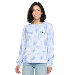 Women's Sonoma Goods For Life® Everyday Crewneck Sweatshirt -Outlet Clothiza Store 4974237 Blue Dye Heart