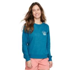 Women's Sonoma Goods For Life® Everyday Crewneck Sweatshirt -Outlet Clothiza Store 4974237 Blue Mountains Calling