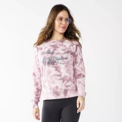 Women's Sonoma Goods For Life® Everyday Crewneck Sweatshirt -Outlet Clothiza Store 4974237 Pink Mountain Dye