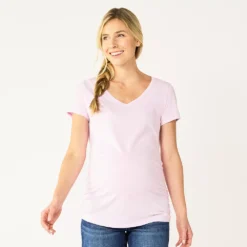 Maternity Sonoma Goods For Life® Essential V-Neck Tee -Outlet Clothiza Store 4980526 Lilac