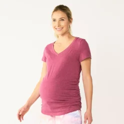 Maternity Sonoma Goods For Life® Essential V-Neck Tee -Outlet Clothiza Store 4980526 Mauve