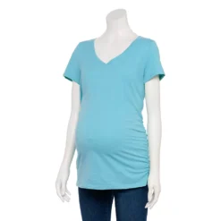 Maternity Sonoma Goods For Life® Essential V-Neck Tee -Outlet Clothiza Store 4980526 Medium Blue