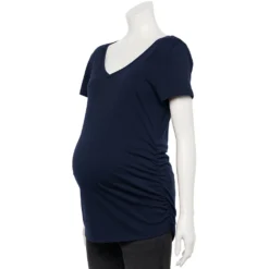 Maternity Sonoma Goods For Life® Essential V-Neck Tee -Outlet Clothiza Store 4980526 Navy