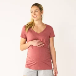 Maternity Sonoma Goods For Life® Essential V-Neck Tee -Outlet Clothiza Store 4980526 Shabby Mauve