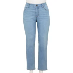 Plus Size Sonoma Goods For Life® Premium Mid-Rise Curvy Straight-Leg Jeans -Outlet Clothiza Store 4989903 Fauna