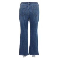 Plus Size Sonoma Goods For Life® Elastic-Waist Curvy Mid-Rise Bootcut Jeans -Outlet Clothiza Store 4990173 ALT