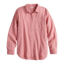 Women's Sonoma Goods For Life® Essential Everyday Button-Down Shirt -Outlet Clothiza Store 4991213 ALT5