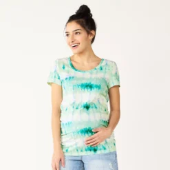 Maternity Sonoma Goods For Life® Essential Scoopneck Tee -Outlet Clothiza Store 4998304 Blue Dye