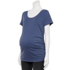 Maternity Sonoma Goods For Life® Essential Scoopneck Tee -Outlet Clothiza Store 4998304 Cyclone Blue