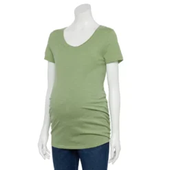Maternity Sonoma Goods For Life® Essential Scoopneck Tee -Outlet Clothiza Store 4998304 Green