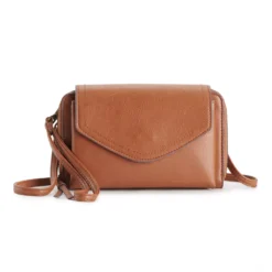 Sonoma Goods For Life® Arista RFID-Blocking Wallet on a String -Outlet Clothiza Store 5009982 Cognac Pebble