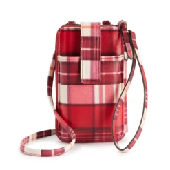 Sonoma Goods For Life® Jacqui RFID-Blocking Wallet on a String -Outlet Clothiza Store 5009989 Red Plaid