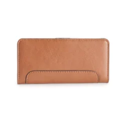 Sonoma Goods For Life® Staves RFID-Blocking Slim Wallet -Outlet Clothiza Store 5009992 Cognac Pebble
