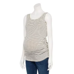 Maternity Sonoma Goods For Life® Essential Tank -Outlet Clothiza Store 5010254 Black Stripe