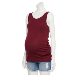 Maternity Sonoma Goods For Life® Essential Tank -Outlet Clothiza Store 5010254 Burgundy