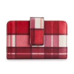 Sonoma Goods For Life® Abbey RFID-Blocking Indexer Wallet -Outlet Clothiza Store 5014566 Red Plaid