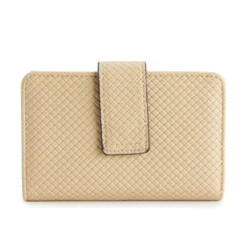 Sonoma Goods For Life® Abbey RFID-Blocking Indexer Wallet -Outlet Clothiza Store 5014566 Woven Warm Taupe