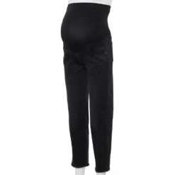 Maternity Sonoma Goods For Life® Over-The-Belly Cropped Straight-Leg Jeans -Outlet Clothiza Store 5035940 Black Wash