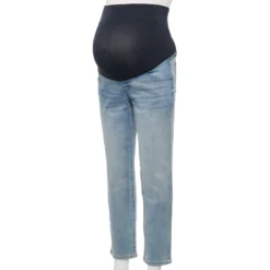 Maternity Sonoma Goods For Life® Over-The-Belly Cropped Straight-Leg Jeans -Outlet Clothiza Store 5035940 Light Wash