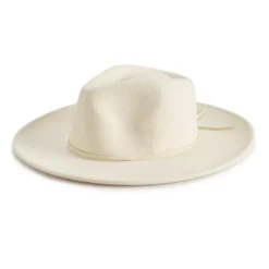 Women's Sonoma Goods For Life® Felt Fedora with Suede Band -Outlet Clothiza Store 5044940 Ivory
