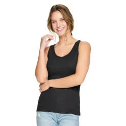 Women's Sonoma Goods For Life® Everyday Ribbed Tank -Outlet Clothiza Store 5046234 Black