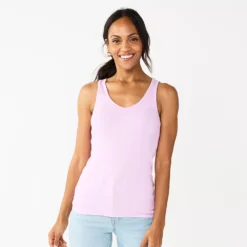 Women's Sonoma Goods For Life® Everyday Ribbed Tank -Outlet Clothiza Store 5046234 Bright Purple