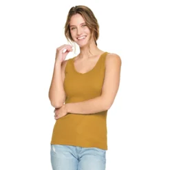 Women's Sonoma Goods For Life® Everyday Ribbed Tank -Outlet Clothiza Store 5046234 Warm Ginger