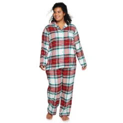 Plus Size Sonoma Goods For Life® Flannel Pajama Shirt & Pajama Pants Set