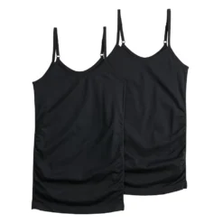 Maternity Sonoma Goods For Life® 2-Pack Seamless Camisole Set -Outlet Clothiza Store 5161957 Black Black