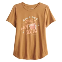 Women's Sonoma Goods For Life® Short Sleeve Holiday Graphic Tee -Outlet Clothiza Store 5180762 ALT5