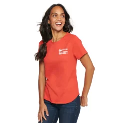 Women's Sonoma Goods For Life® Short Sleeve Holiday Graphic Tee -Outlet Clothiza Store 5180762 Merry Red Chest