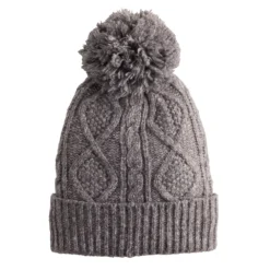Women's Sonoma Goods For Life® Sherpa-Lined Cable Knit Beanie -Outlet Clothiza Store 5194661 Heather Gray