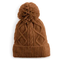 Women's Sonoma Goods For Life® Sherpa-Lined Cable Knit Beanie -Outlet Clothiza Store 5194661 Nutmeg