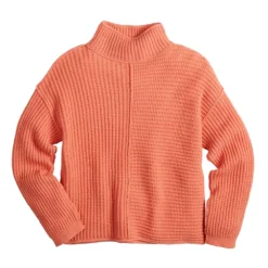 Women's Sonoma Goods For Life® Exposed Seaming Mockneck Sweater -Outlet Clothiza Store 5195667 ALT5