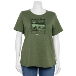 Plus Size Sonoma Goods For Life® National Parks Graphic Tee -Outlet Clothiza Store 5212613 Everglades Olive