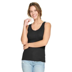 Petite Sonoma Goods For Life® Everyday Rib Tank -Outlet Clothiza Store 5216348 Black
