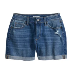 Women's Sonoma Goods For Life® High-Waist 5" Jean Shorts -Outlet Clothiza Store 5218635 ALT5