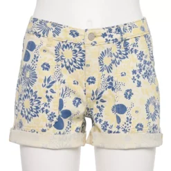 Women's Sonoma Goods For Life® High-Waist 5" Jean Shorts -Outlet Clothiza Store 5218635 Blue Floral