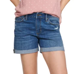 Women's Sonoma Goods For Life® High-Waist 5" Jean Shorts -Outlet Clothiza Store 5218635 Coast