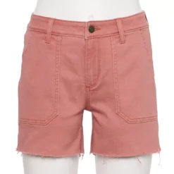 Women's Sonoma Goods For Life® High-Waist 5" Jean Shorts -Outlet Clothiza Store 5218635 Mauve