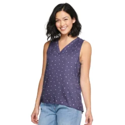 Petite Sonoma Goods For Life® Sleeveless V-Neck Top -Outlet Clothiza Store 5222594 Purple Floral
