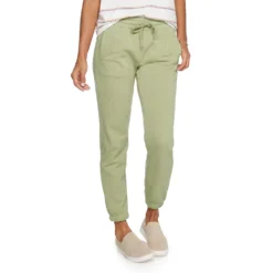 Women's Sonoma Goods For Life® Cinched Knit Jogger Pants -Outlet Clothiza Store 5225497 Green