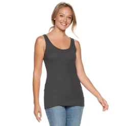 Women's Sonoma Goods For Life® Layering Tank -Outlet Clothiza Store 5226500 Asphalt