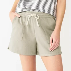 Women's Sonoma Goods For Life® French Terry Sweat Shorts -Outlet Clothiza Store 5234547 Cement